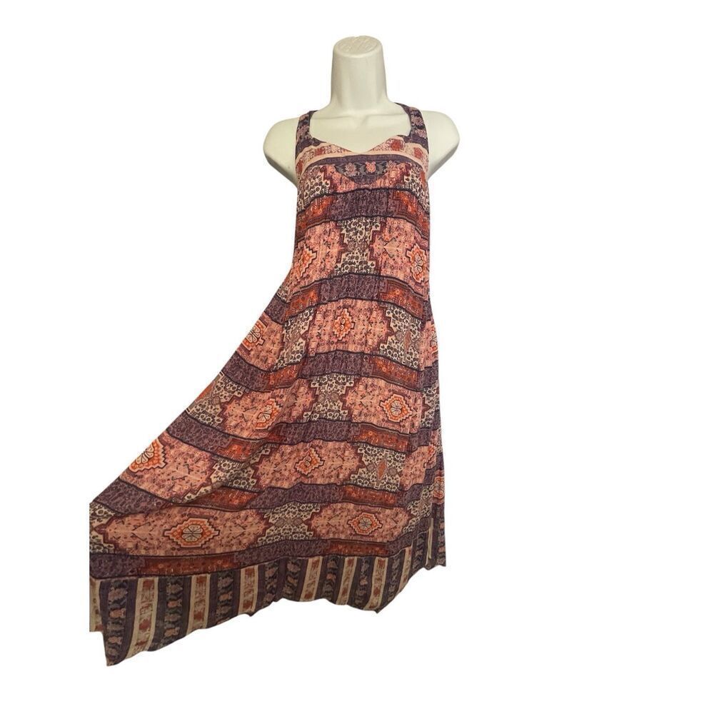 Lucky Brand Boho Tank Dress Paisley Women’s Size 1X